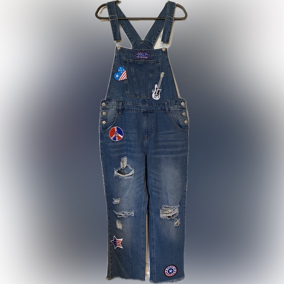 Women's Blue Denim Overalls